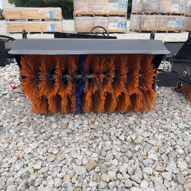 Hydraulic Rotary Broom Attachment for Mini Skid Steer