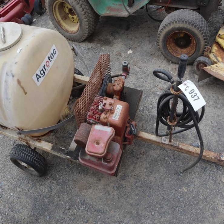 Sprayer on 2-Wheeled Cart