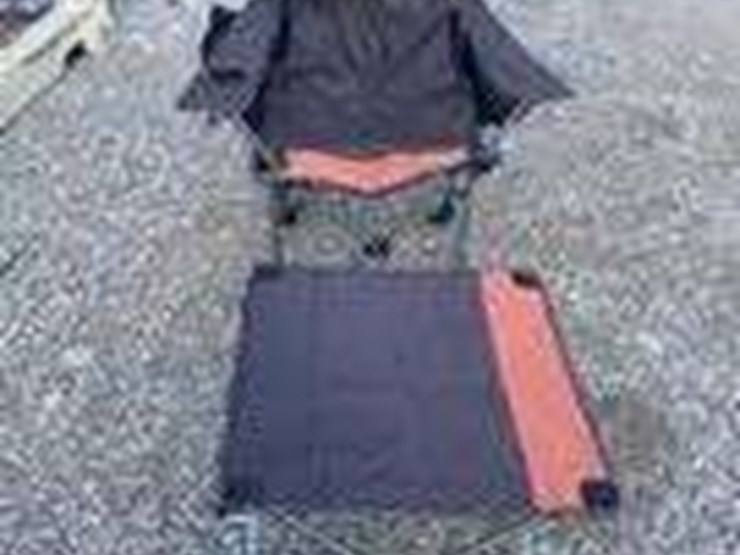 collapsible-camping-chair.-orange-brown.-comes-with-foot-stool-and-storage-bag!-image-1