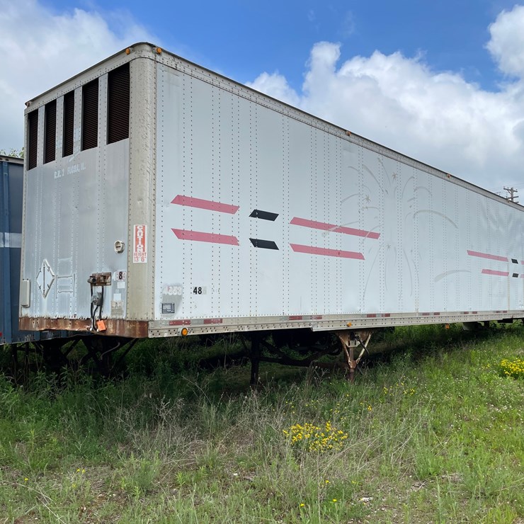 #1384 • 1995 Wabash 53" Semi Van Trailer Body