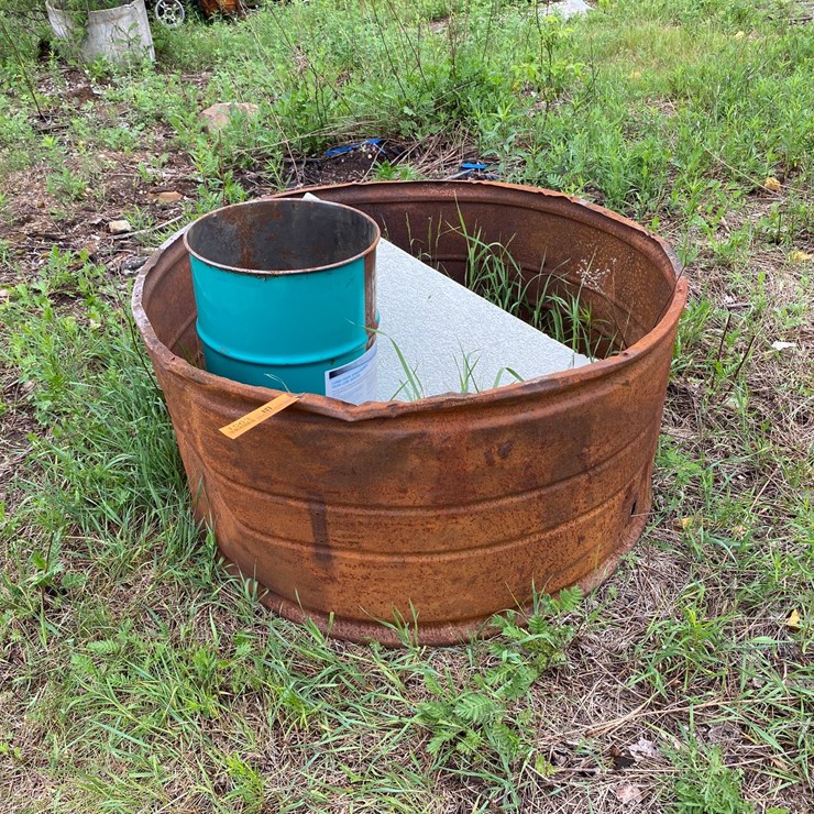#1563 • Fire Ring and Metal Barrel