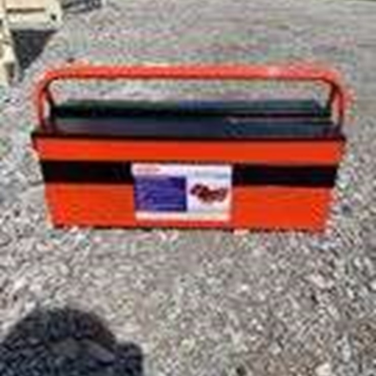 Double Handle Folding Metal Toolbox