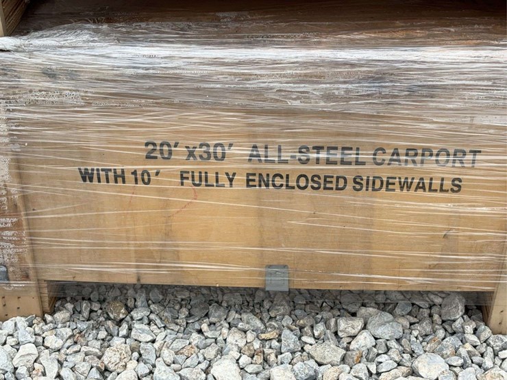 sdlanch-sdlc2030ft-20'-x-30'-all-steel-carport-with-enclosed-sidewalls-image-11