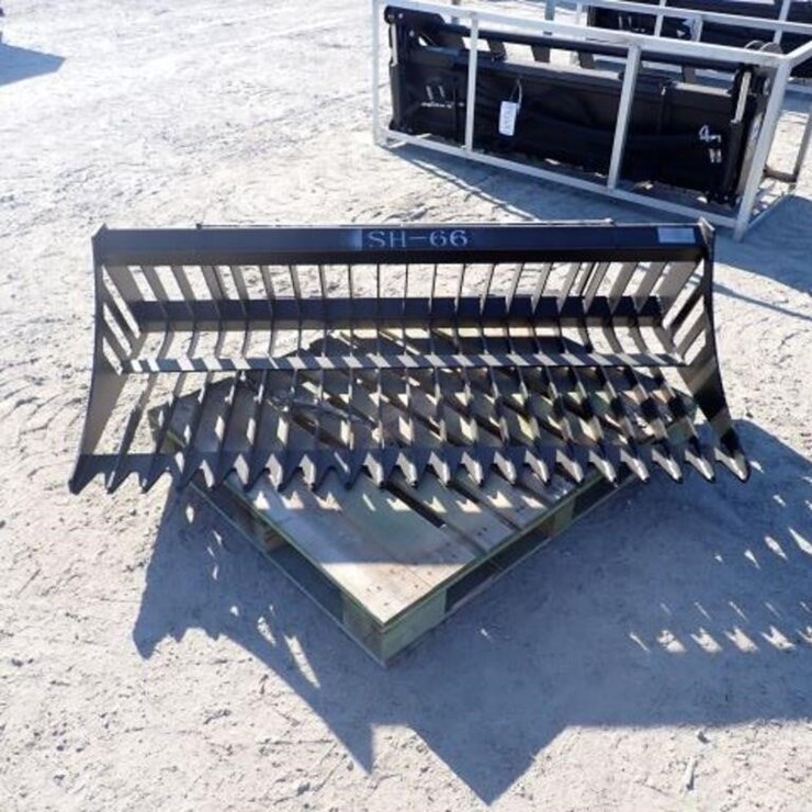 UNUSED Greatbear 66 In. Skid Steer Rock Bucket