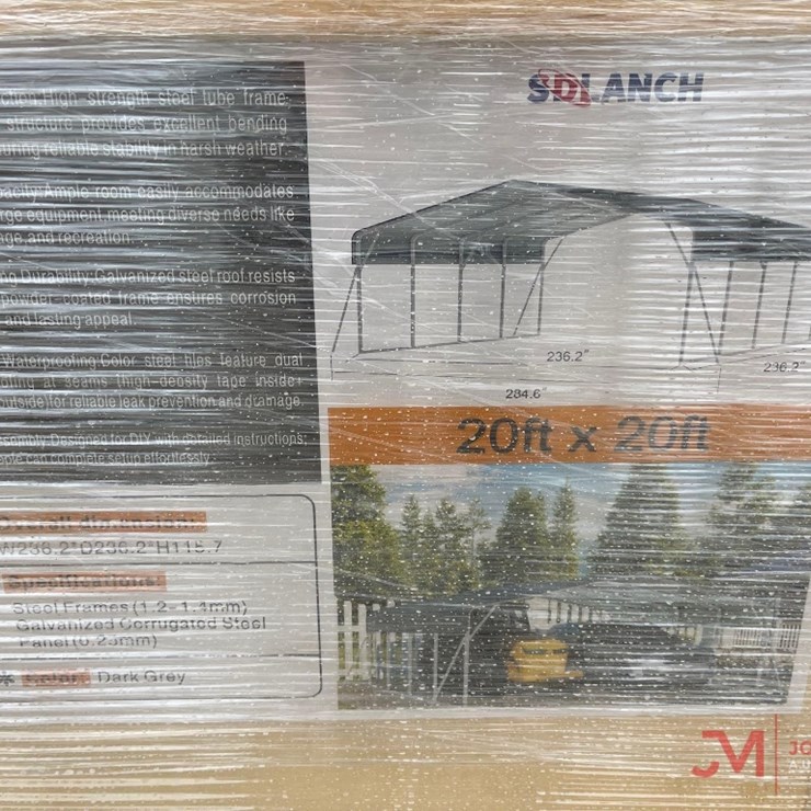 UNUSED SDLANCH 20' X 20' CARPORT
