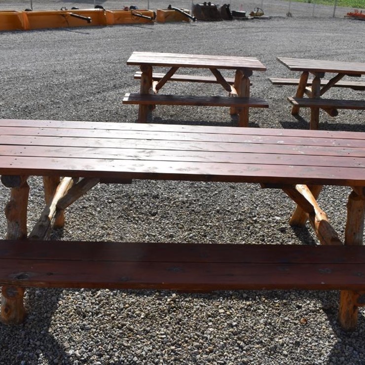 RUSTIC WOOD PICNIC TABLE 45958