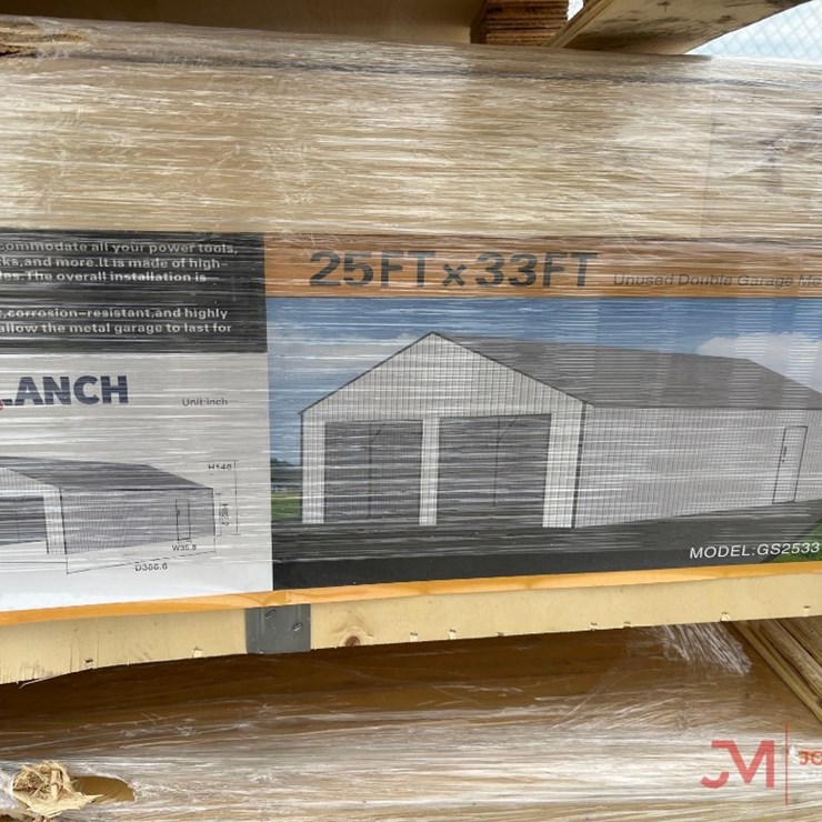 UNUSED SDLANCH 25' X 33' ENCLOSED GARAGE