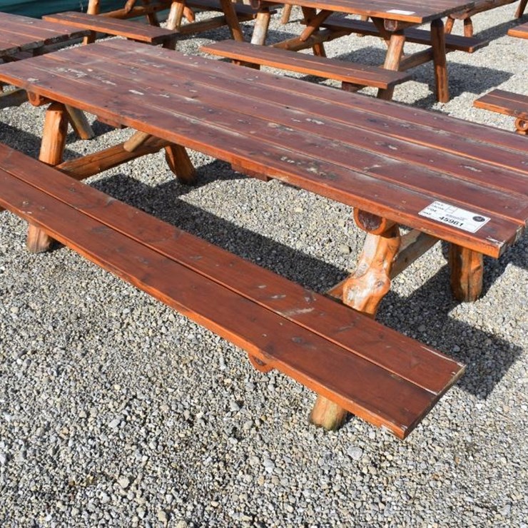 RUSTIC WOOD PICNIC TABLE 45961