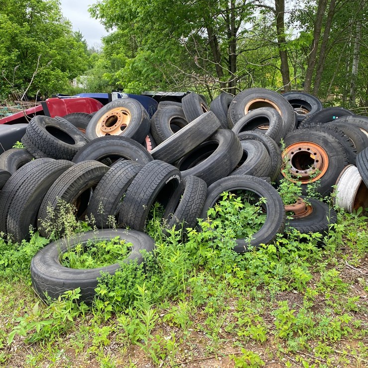 #1586 • Assortment of Tires and Rims
