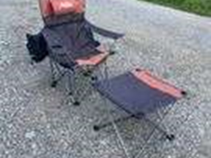 collapsible-camping-chair.-orange-brown.-comes-with-foot-stool-and-storage-bag!-image-2