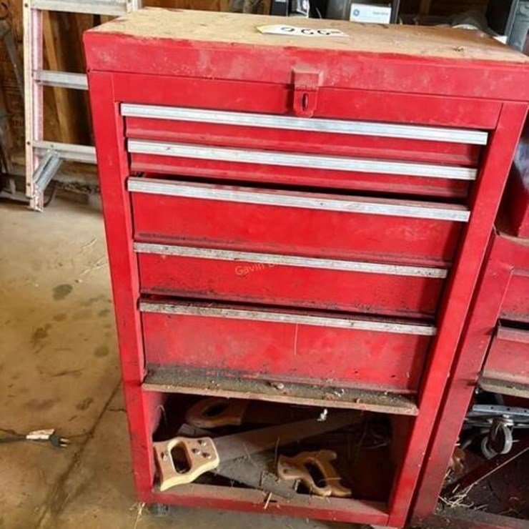 Rolling Tool Cabinet & Saws