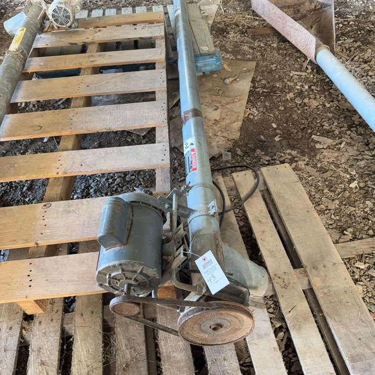 4'' x 11ft auger with 110 electric motor