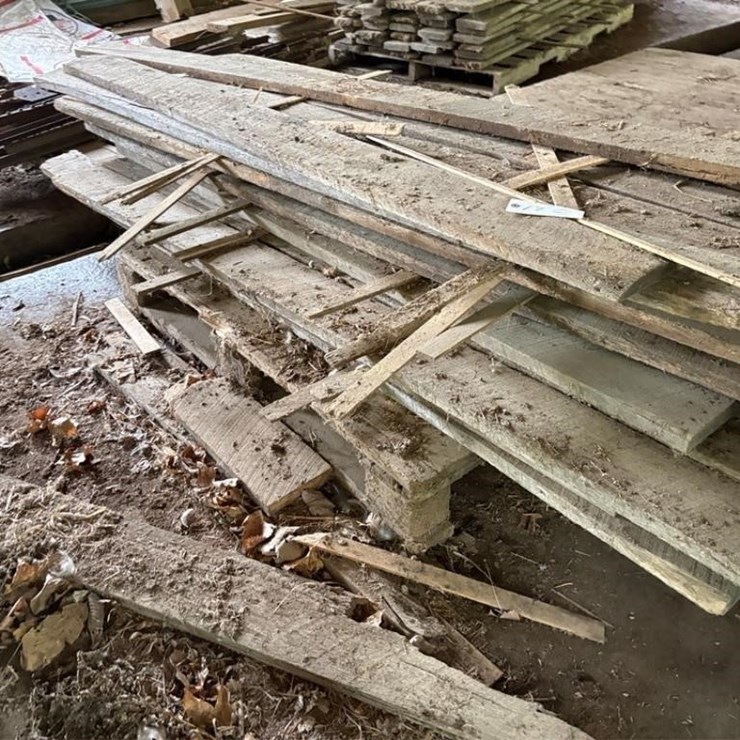 Weathered white oak lumber