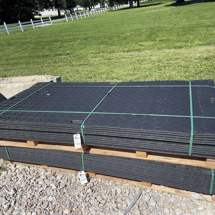 Composite Ground Protection Mats, Stacked on Pallet