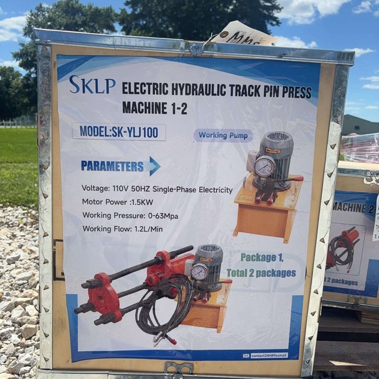 SKLP Model SK-YLJ100 Electric Hydraulic Track Pin Press Machine