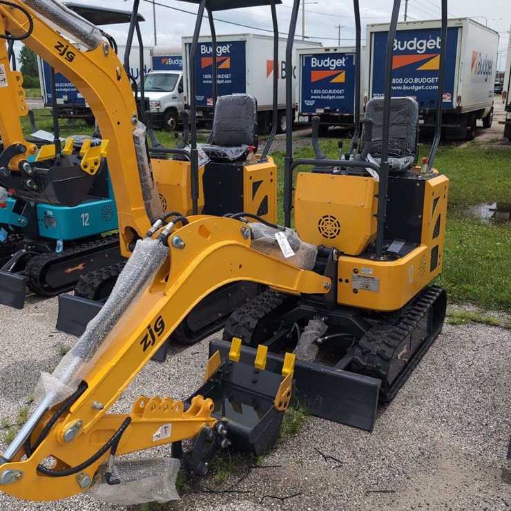 ZJG Mini Excavator ZJ-12 - Yellow