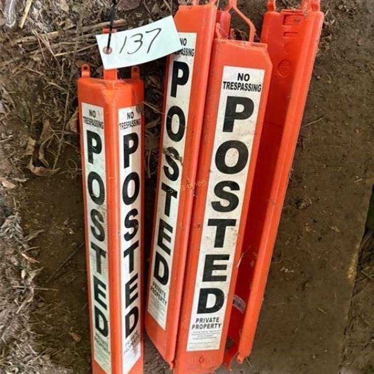 Posted Pole Signs