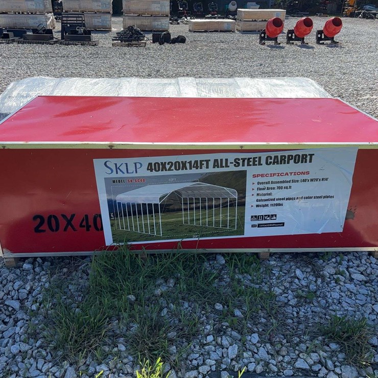 SKLP 40x20x14ft All-Steel Carport Kit