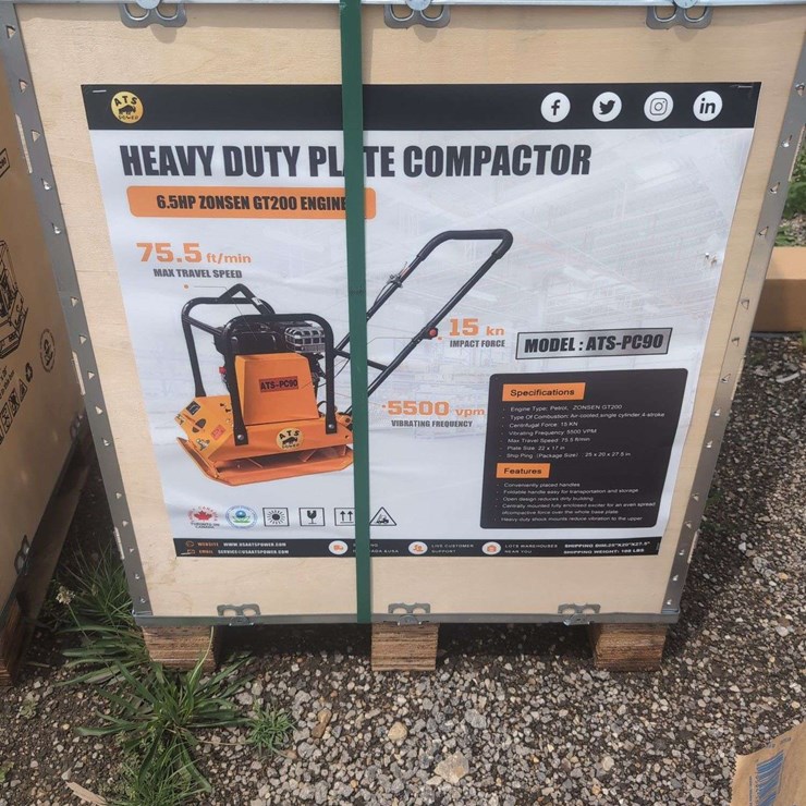 ATS Power Heavy Duty Plate Compactor - 6.5 HP