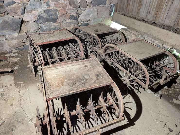 antique-pull-type-rotary-hoe-image-1