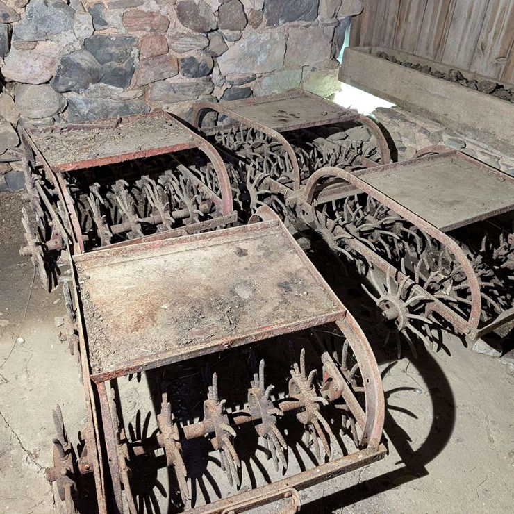 Antique Pull-Type Rotary Hoe