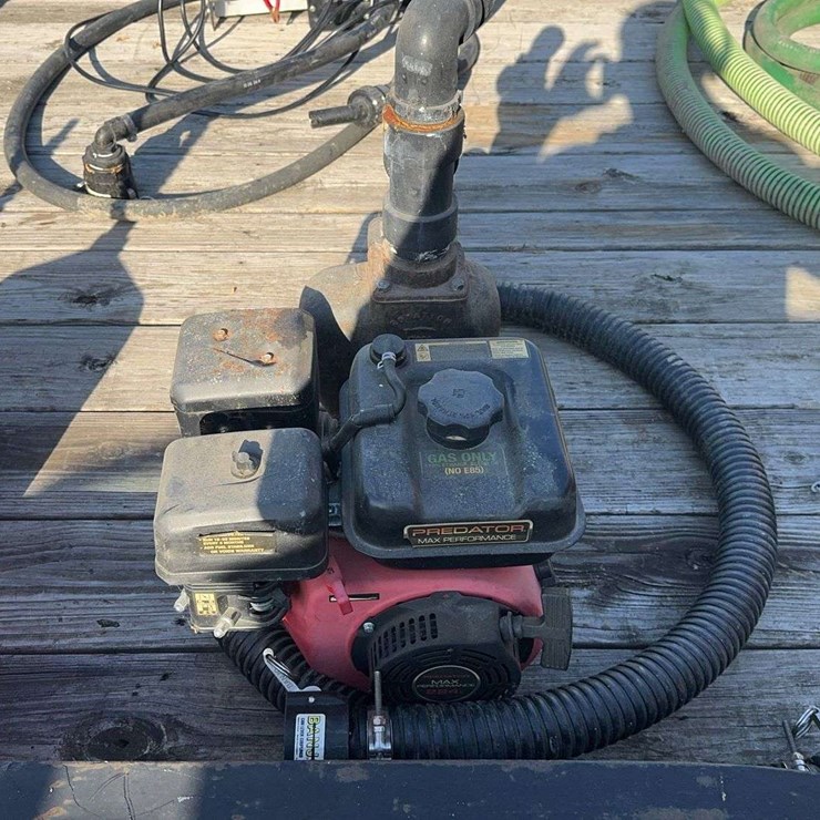 Banjo Pump with Predator Gas Engine and 2” hose 9’ long