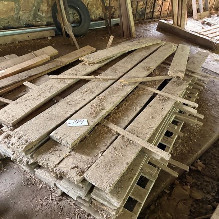 Weathered white oak lumber