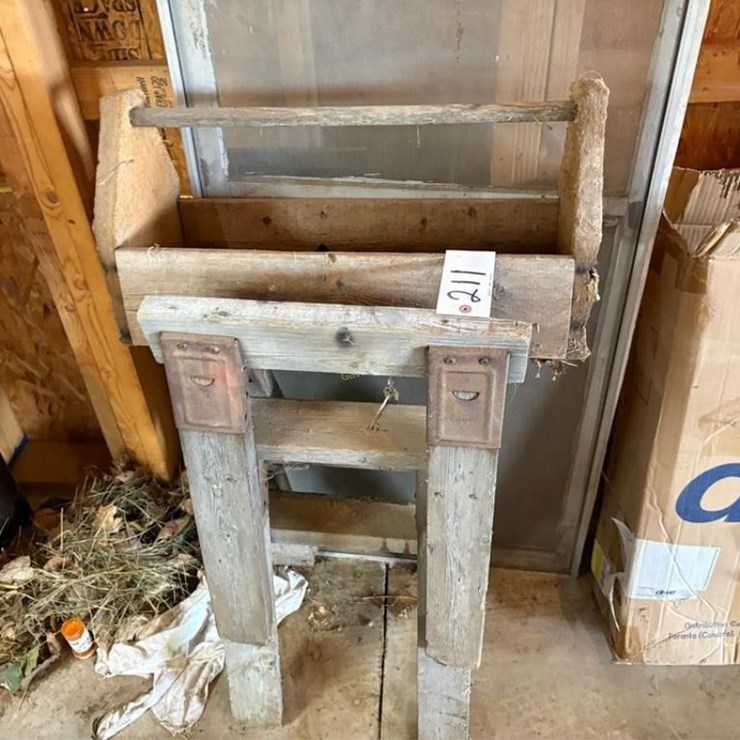 Small Wood Saw Horses, Tool Box etc