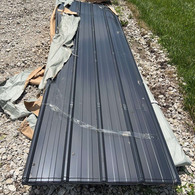 Black Metal Roofing Panels