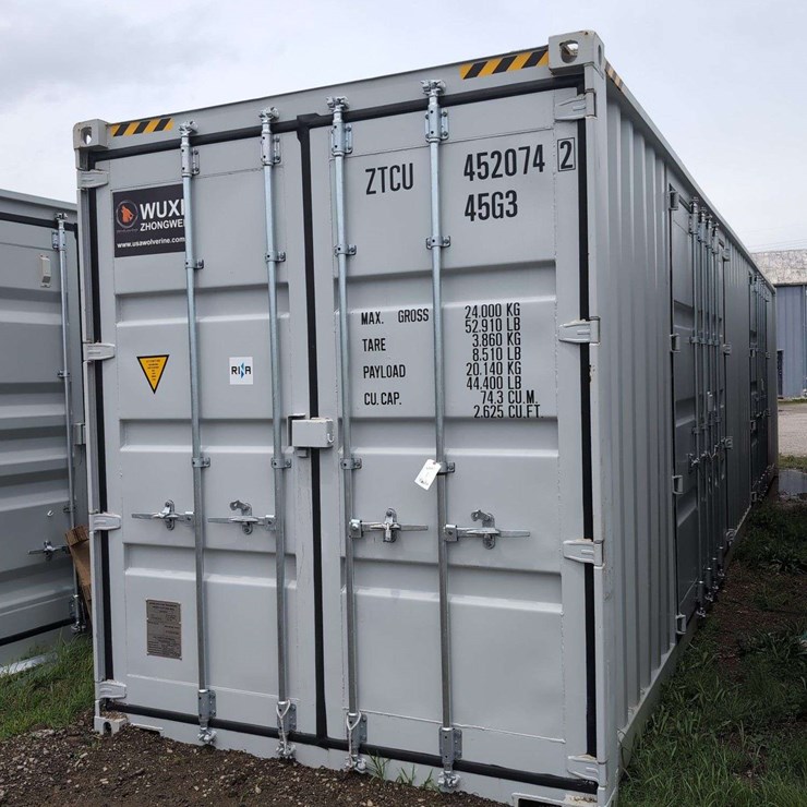 40 Ft One Way Shipping Container 2 Multi Door - ZTCU452074245G3