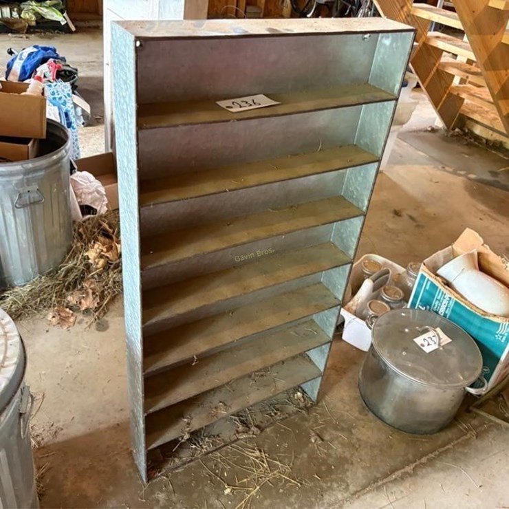 47" Tall Metal Shelf