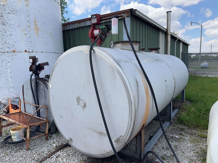 stainless-steel-diesel-tank-and-pump---15’-long-x-63”-diameter---approximately-2500-gal.-image-1