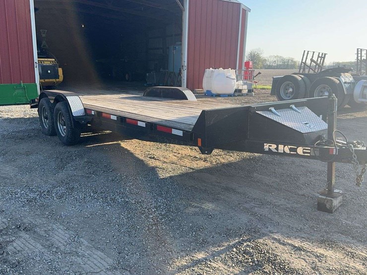 20’-rice-flatbed-bumper-pull-trailer---ramps-and-2’-dovetail-image-2