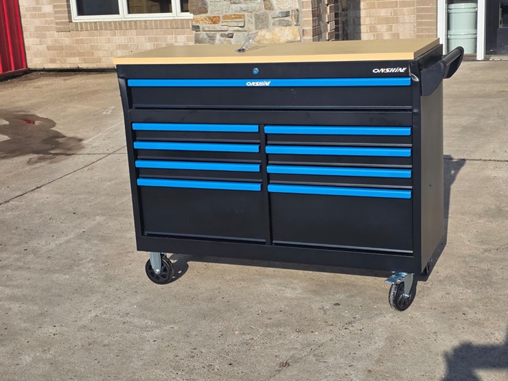 #4062-•-onshine-9-drawer-rolling-tool-cabinet-with-solid-wood-top-image-3