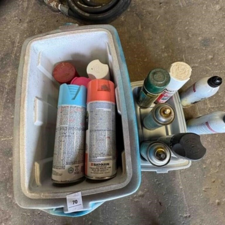 AEROSOL PAINT CANS