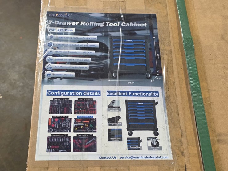 #4066-•-onshine-7-drawer-rolling-tool-cabinet-with-421-tools-image-13