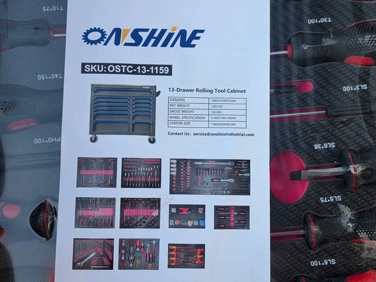 #4064-•-onshine-13-drawer-rolling-tool-cabinet-with-1159-tools-image-14