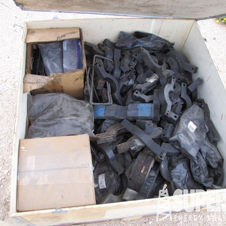 (1-98) Asst'd BOP Ram Blocks & UNUSED Ram Rubbers