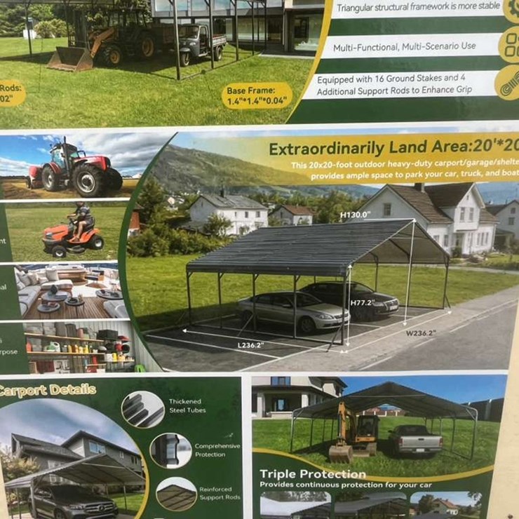 #4002 • ONSHINE CAR PORT 20X20