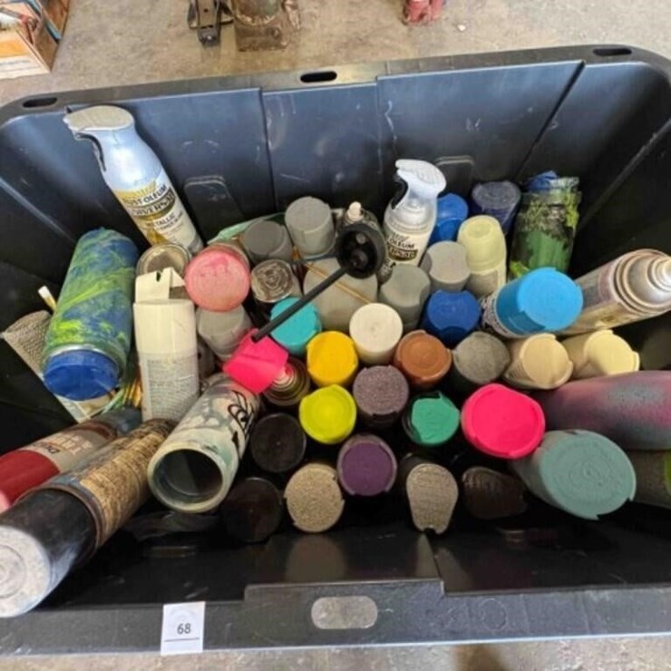 AEROSOL PAINT CANS
