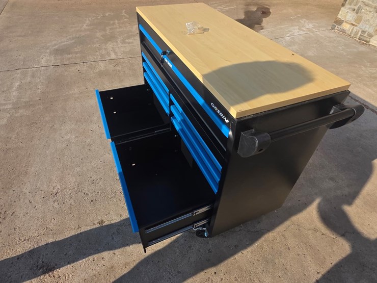 #4062-•-onshine-9-drawer-rolling-tool-cabinet-with-solid-wood-top-image-9