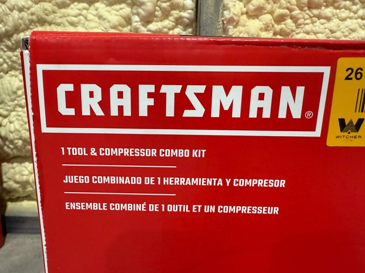 #49791-•-unused-craftsman-6-gallon-air-compressor-w/18-gauge-brad-nailer-image-4