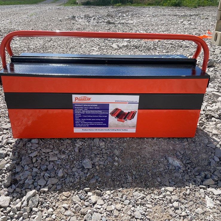 Double Handle Folding Metal toolbox