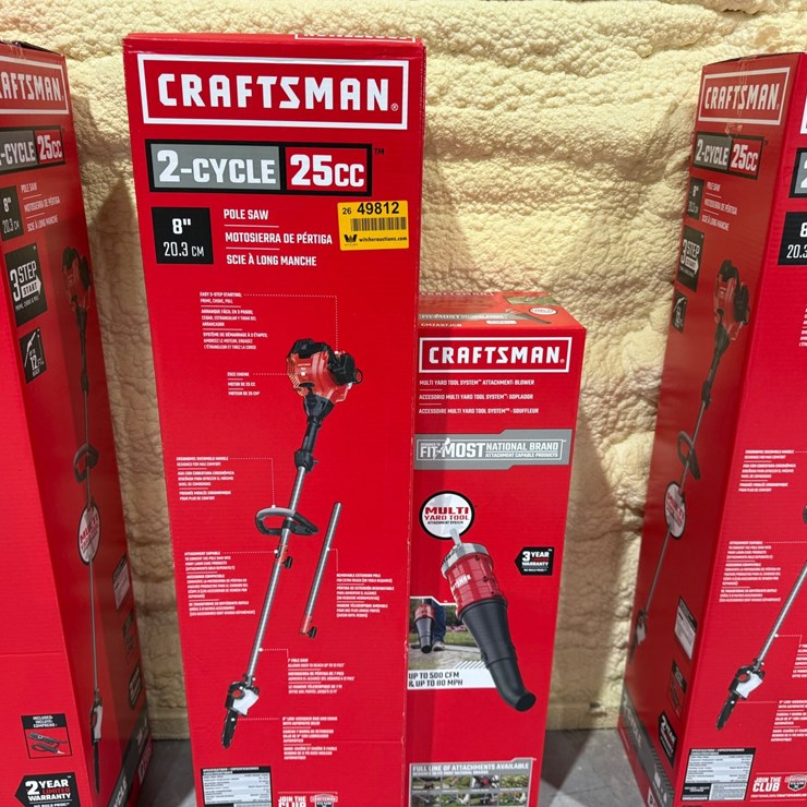 #49812 • Craftsman 2-Cycle Pole Saw w/Blower Attachment