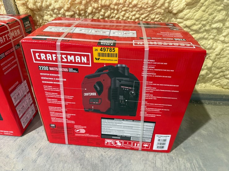 #49785-•-unused-craftsman-2200-watt-invertor-generator-image-1