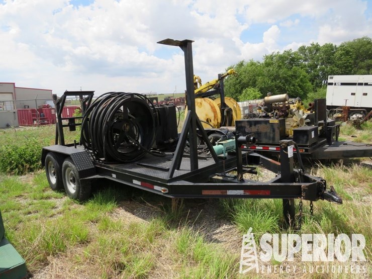 (4-14)-14'l-bumper-pull-power-swivel-trailer,-w/-s...-image-1