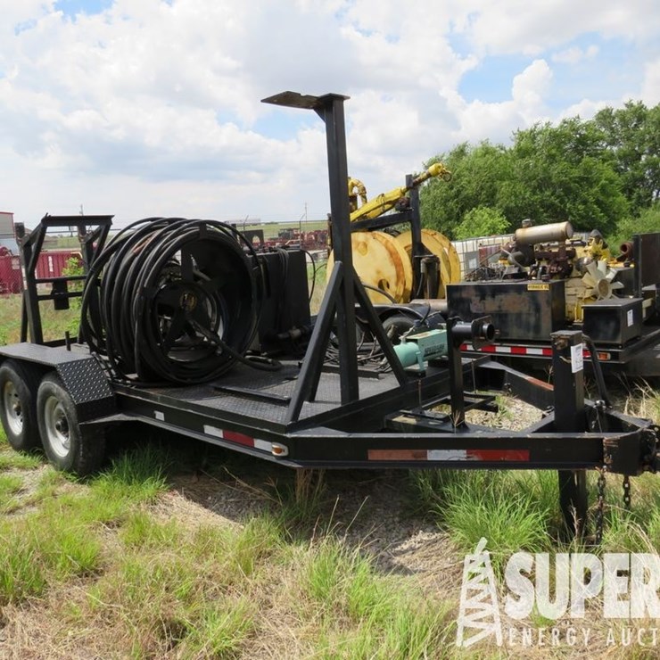 (4-14) 14'L Bumper Pull Power Swivel Trailer, w/ S...