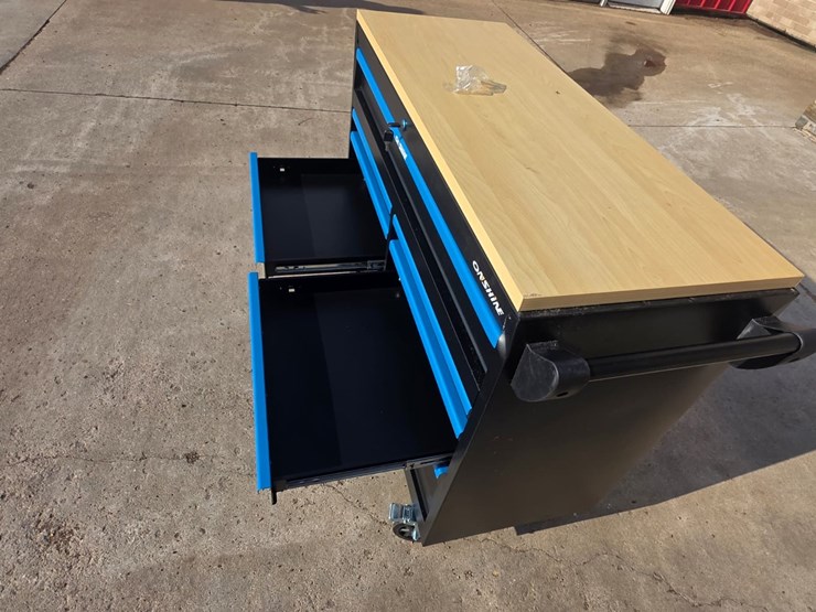 #4062-•-onshine-9-drawer-rolling-tool-cabinet-with-solid-wood-top-image-8