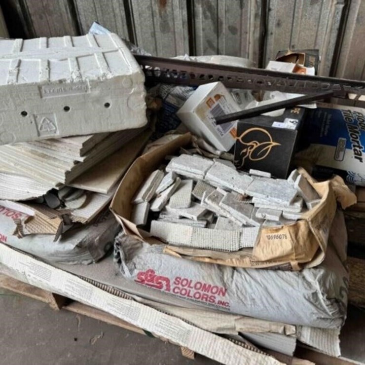 PALLET OF CERAMIC TILE, 12"X12", 2"X4"