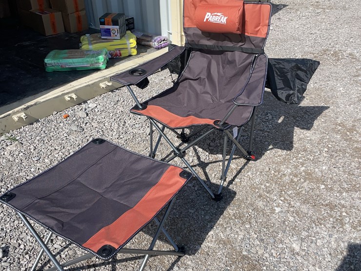 collapsible-camping-chair.-orange-brown.-comes-with-foot-stool-and-storage-bag!-image-3